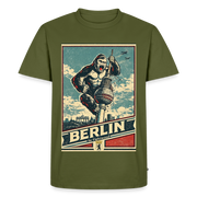 Fightwood Gorilla in Berlin - Premium männer T-Shirt - Khaki