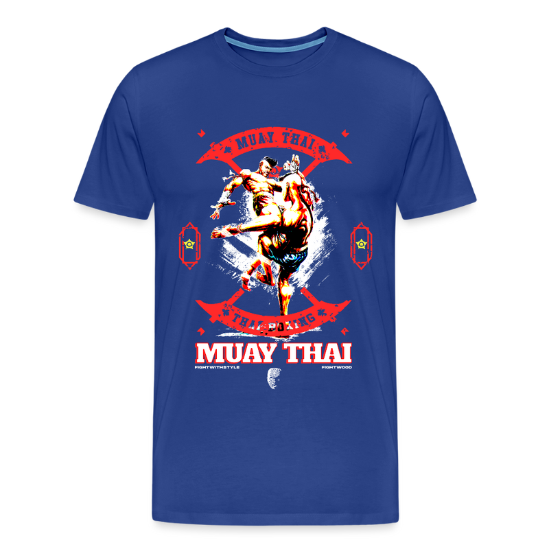 Fightwood Fightwithstyle Muay Thai - Männer Premium T-Shirt - Königsblau