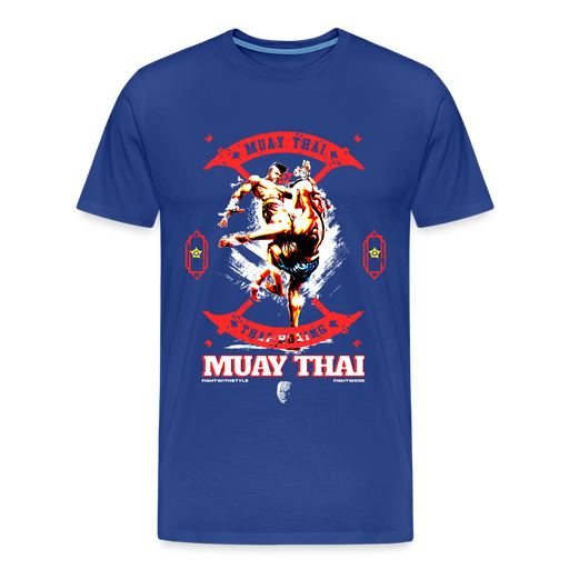 Fightwood Fightwithstyle Muay Thai - Männer Premium T-Shirt - Königsblau