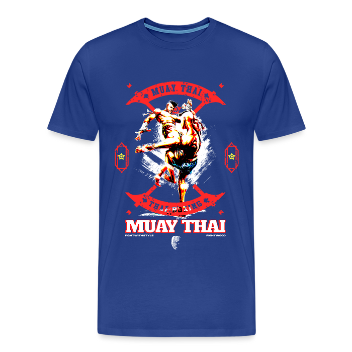 Fightwood Fightwithstyle Muay Thai - Männer Premium T-Shirt - Königsblau