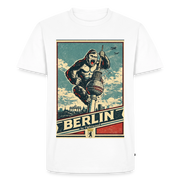 Fightwood Gorilla in Berlin - Premium männer T-Shirt - Weiß