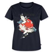 Fightwood Fightwithstyle Cranes - Frauen Premium T-Shirt - Navy