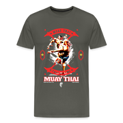 Fightwood Fightwithstyle Muay Thai - Männer Premium T-Shirt - Asphalt