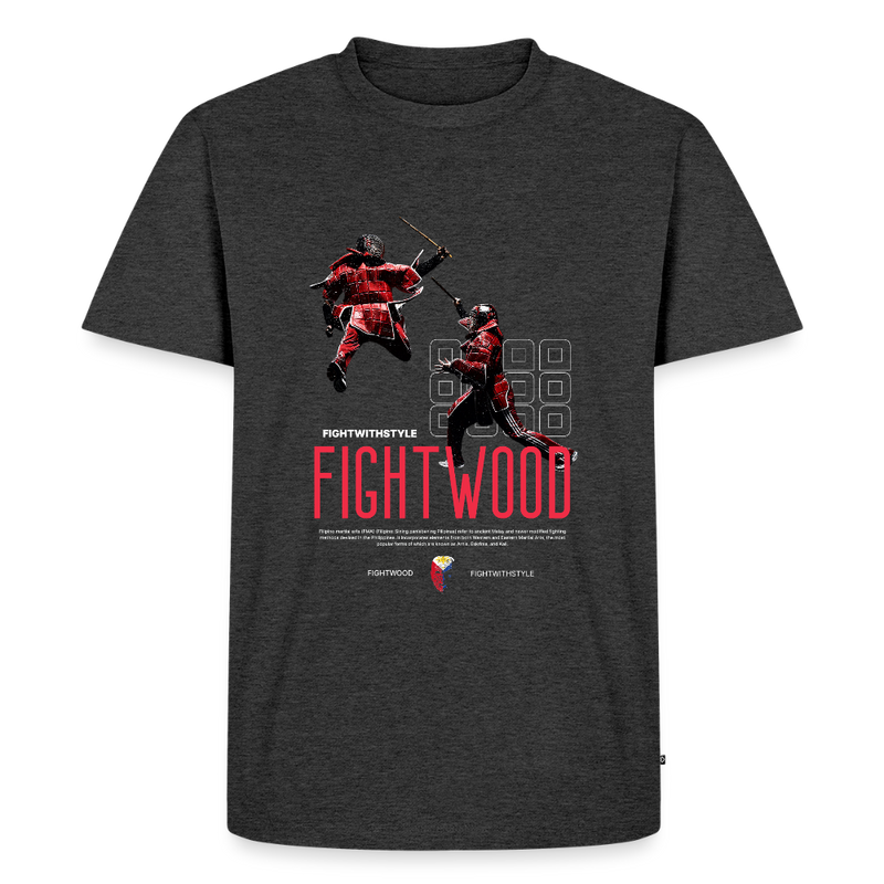 Fightwood Escrima-Kali-Arnis Männer Premium T-Shirt - Anthrazit meliert