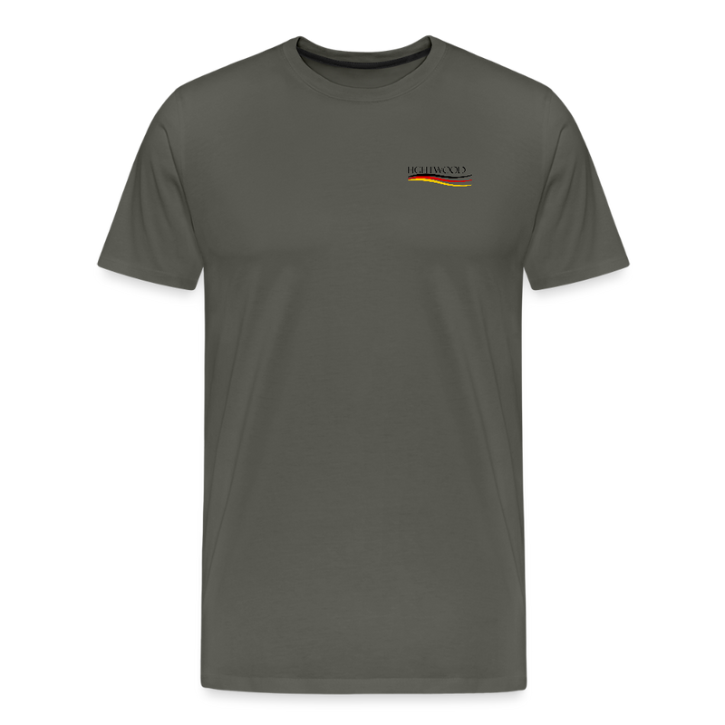 Fightwood® Germany Männer Premium T-Shirt – Fair & Nachhaltig, - Asphalt