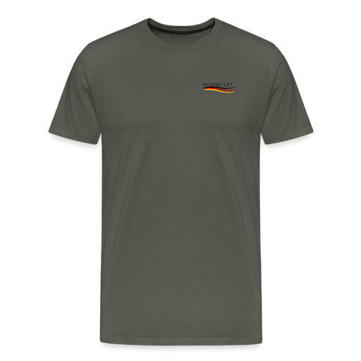 Fightwood® Germany Männer Premium T-Shirt – Fair & Nachhaltig, - Asphalt