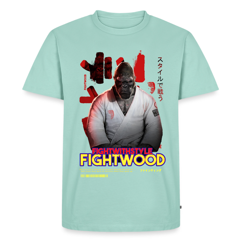 Fightwood Fightwithstyle Gorilla Black Männer Premium T-Shirt - Mint 