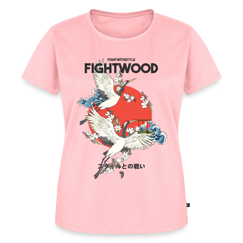 Fightwood Fightwithstyle Cranes - Frauen Premium T-Shirt - Rosa
