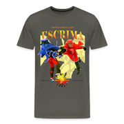 Fightwood Fightwithstyle Escrima Shirt – Premium T-Shirt für Escrima, Kali & Arnis - Hell - Asphalt