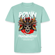 Fightwood Ronin Herren Premium Bio T-Shirt – Organic Cotton Streetwear fürs Training - Mint 