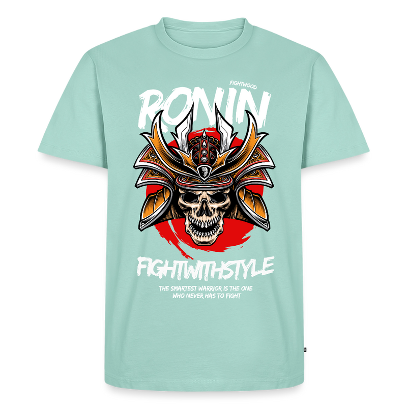 Fightwood Ronin Herren Premium Bio T-Shirt – Organic Cotton Streetwear fürs Training - Mint 
