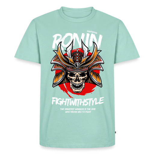 Fightwood Ronin Herren Premium Bio T-Shirt – Organic Cotton Streetwear fürs Training - Mint 