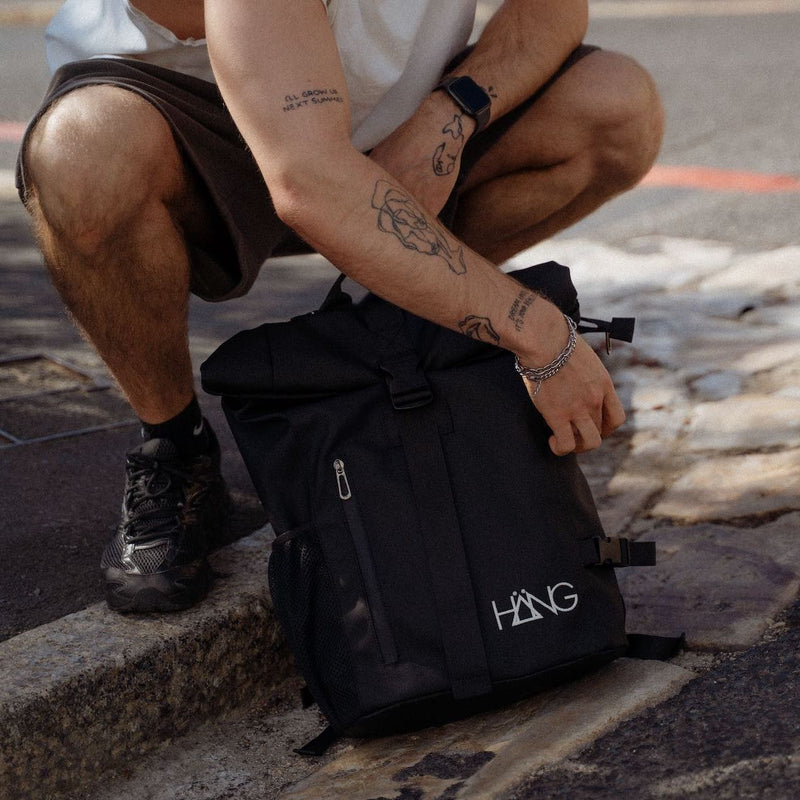 BÄG Rolltop Rucksack mit Doppel-Laptopfach – wasserabweisend