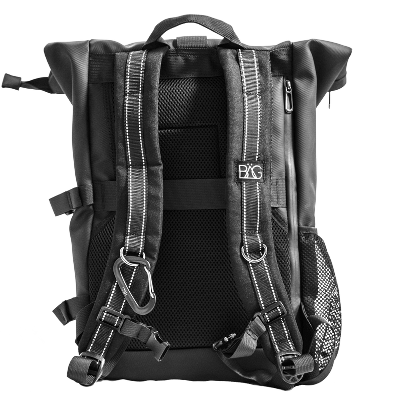 BÄG Rolltop Rucksack mit Doppel-Laptopfach – wasserabweisend