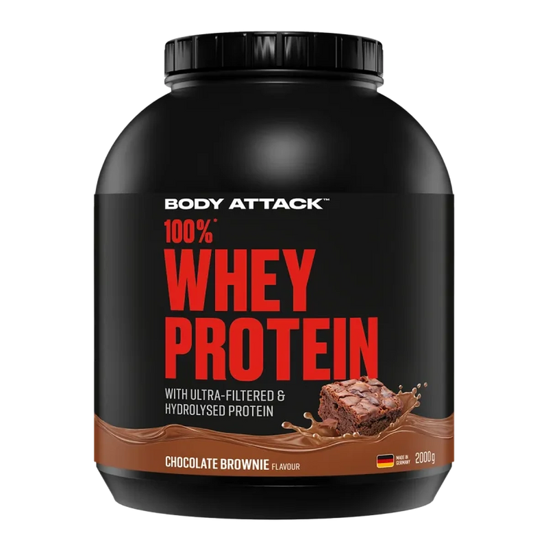 Body Attack 100% Whey Protein 2000g Chocolate Brownie - Produktbild
