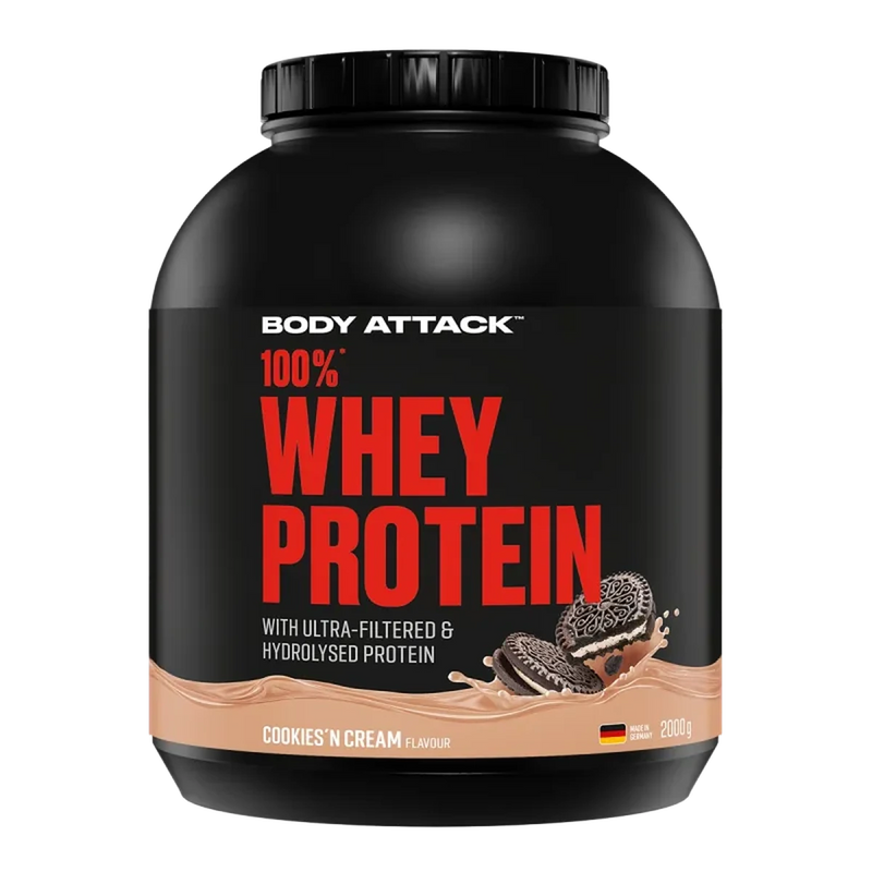 Body Attack 100% Whey Protein 2000g Cookie n Cream - Produktbild