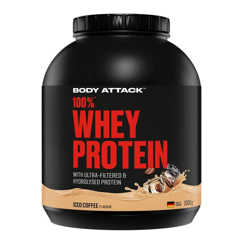 Body Attack 100% Whey Protein 2000g Iced Coffee - Produktbild