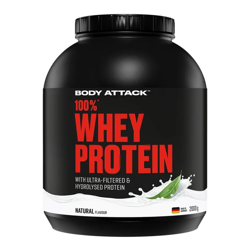 Body Attack 100% Whey Protein 2000g Natural - Produktbild