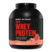Body Attack 100% Whey Protein 2000g Strawberry - Produktbild
