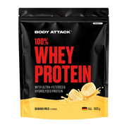 Body Attack 100% Whey Protein 900g Banana Milk - Produktbild