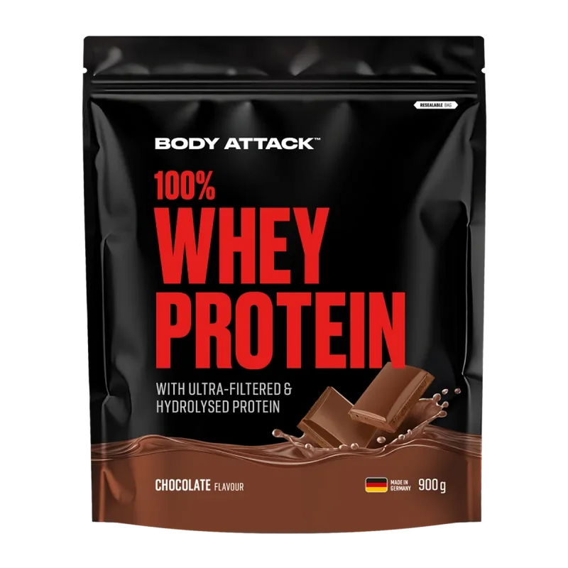Body Attack 100% Whey Protein 900g Chocolate - Produktbild