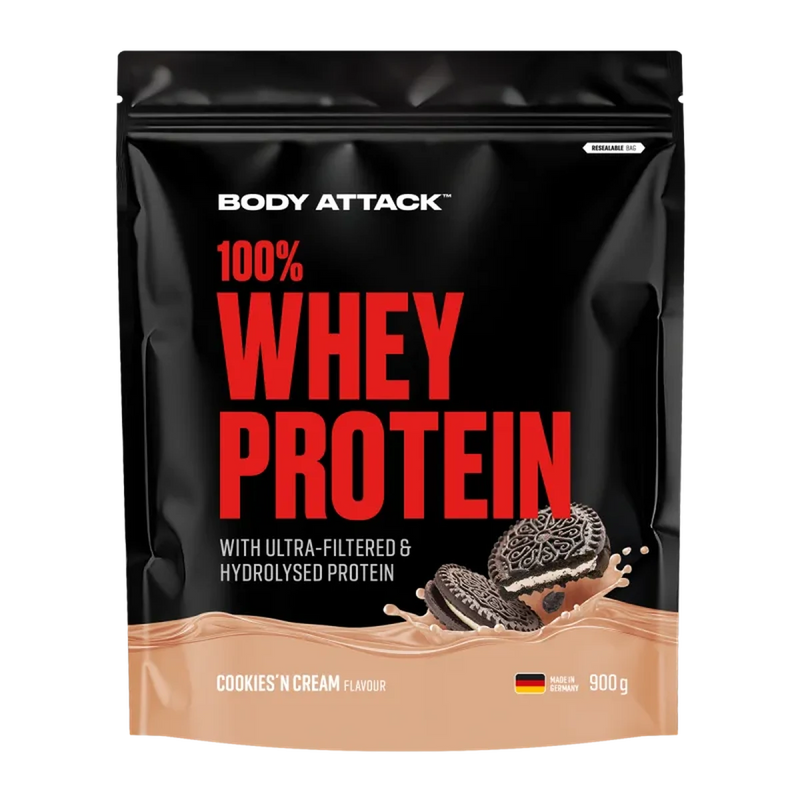 Body Attack 100% Whey Protein 900g Cookies n Cream - Produktbild