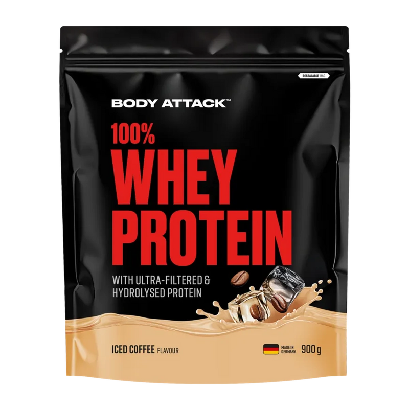 Body Attack 100% Whey Protein 900g Iced Coffee - Produktbild