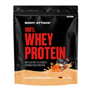 Body Attack 100% Whey Protein 900g Icced Coffe Caramel Macchiato - Produktbild