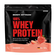 Body Attack 100% Whey Protein 900g Strawberry - Produktbild