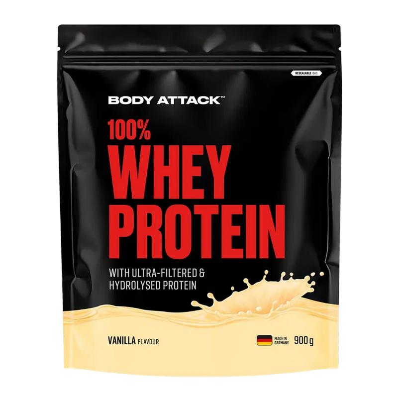 Body Attack 100% Whey Protein 900g Vanilla - Produktbild