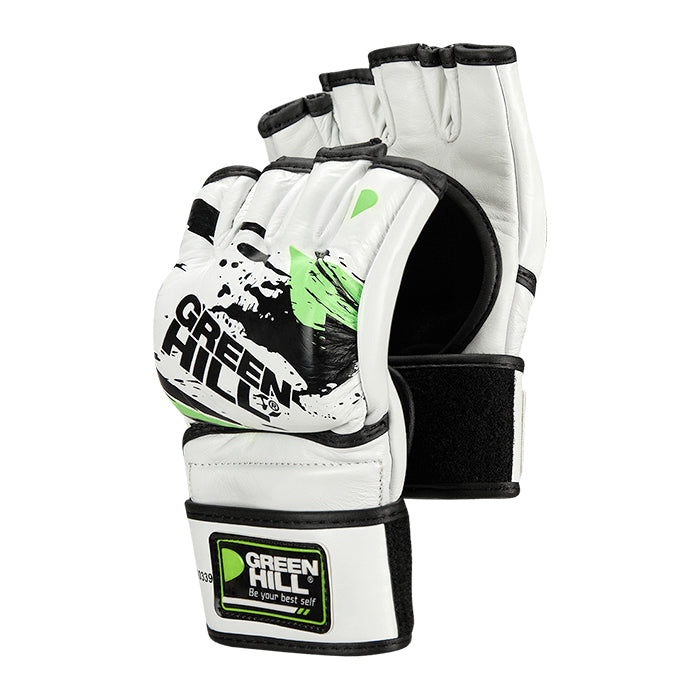 Green Hill KIXX MMA Handschuhe aus Leder – Grappling & Training