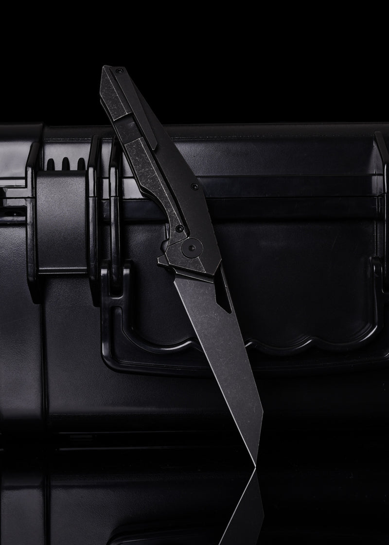 Berserk Blades BROK Blackwash – Premium Titanium & CPM S35VN Pocket Knife
