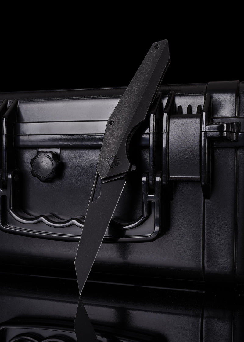 Berserk Blades BROK Blackwash – Premium Titanium & CPM S35VN Pocket Knife