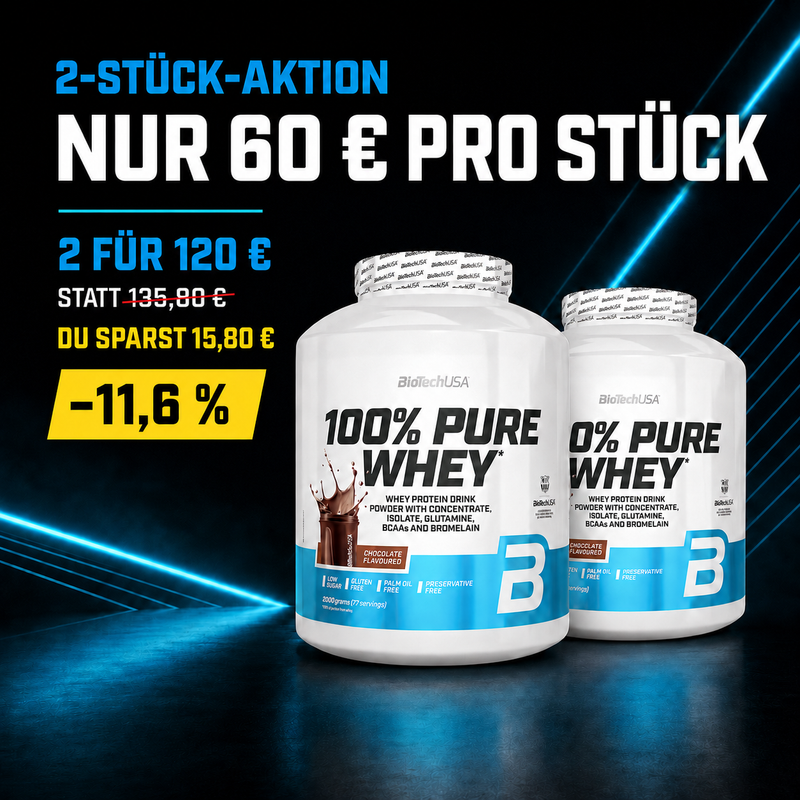 BioTechUSA 100% Pure Whey 2000 g – Whey Protein Pulver