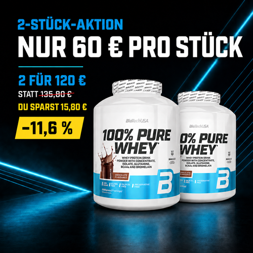 BioTechUSA 100% Pure Whey 2000 g – Whey Protein Pulver