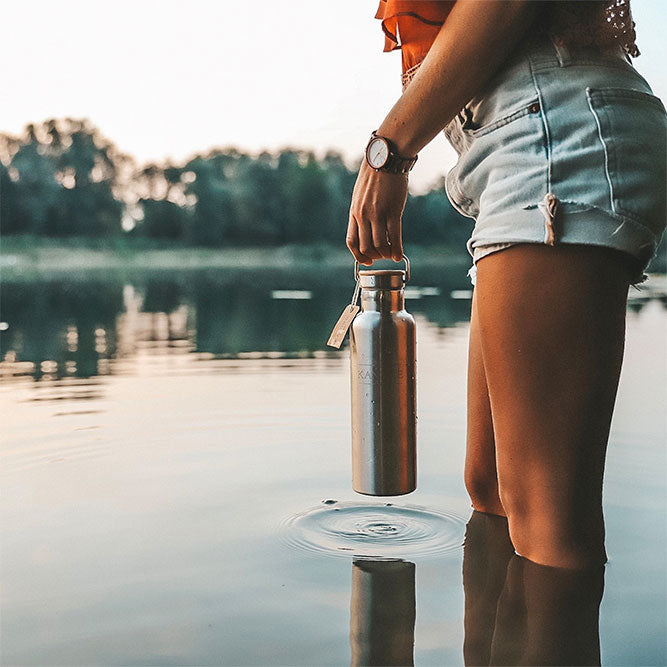 Isolierflasche Outdoor 750 ml – Doppelwandige Edelstahl Trinkflasche mit Vakuumisolierung (Thermosflasche)