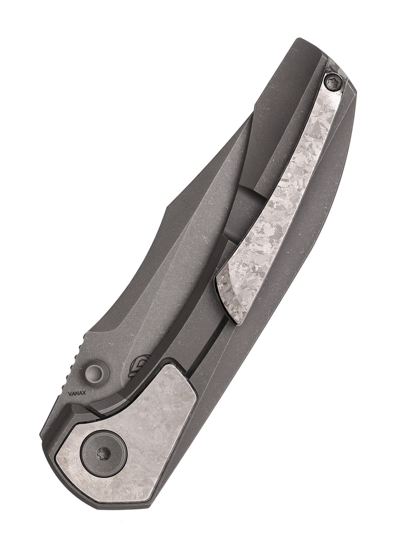Brian Brown Knives Raptor V3 Dark Blast – Limited Vanax SuperClean Titanium Pocket Knife