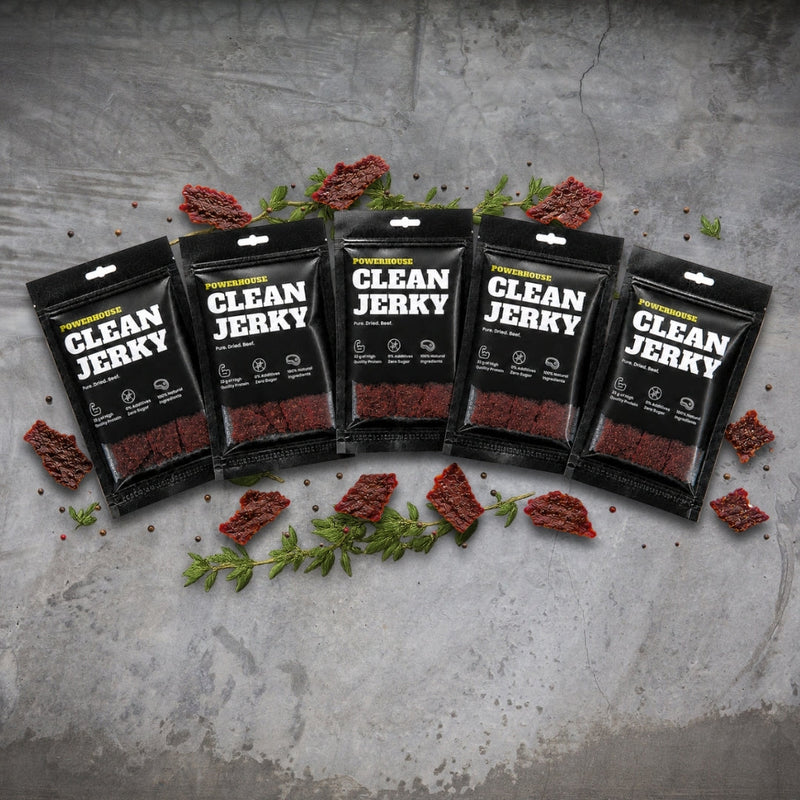 Powerhouse Clean Jerky PRIME PEPPER 60 g – Beef Jerky mit 33 g Protein