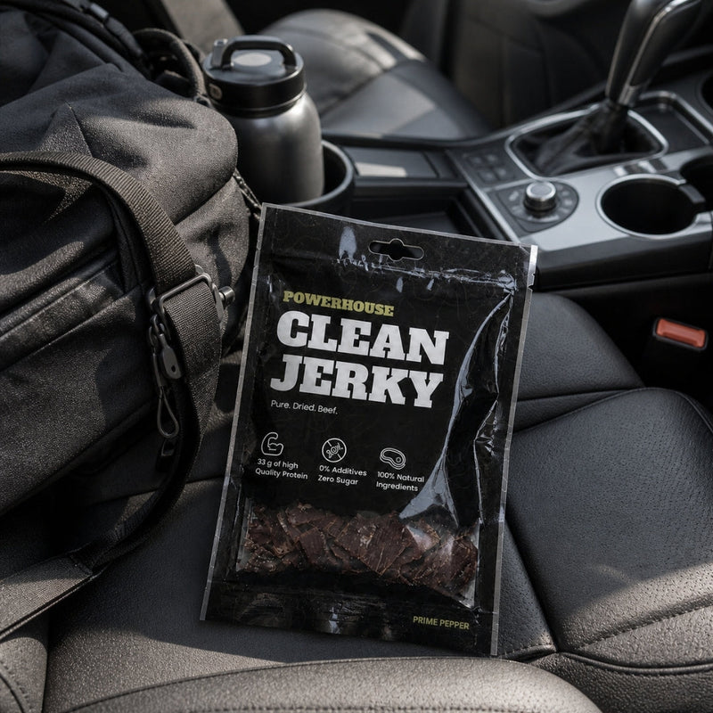 Powerhouse Clean Jerky PRIME PEPPER 60 g – Beef Jerky mit 33 g Protein