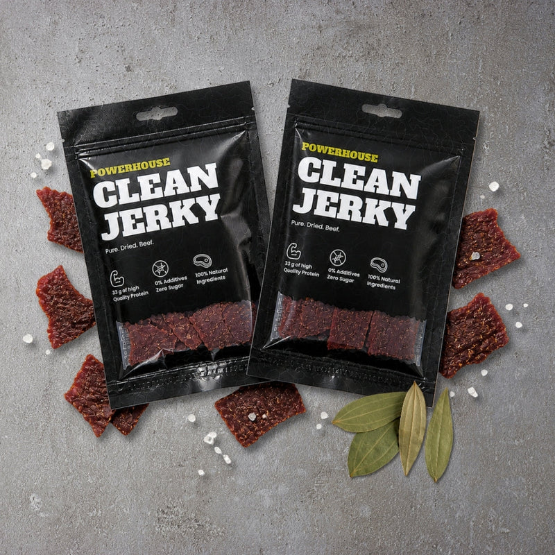 Powerhouse Clean Jerky PRIME PEPPER 60 g – Beef Jerky mit 33 g Protein