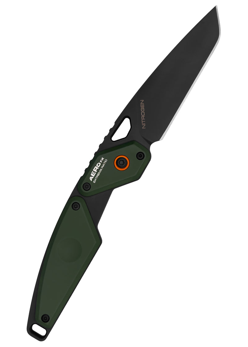Extrema Ratio AERO FX Nitrogen Forest Green/Orange – Feststehendes Messer mit Kydex-Scheide