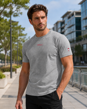 Fightwood Austria Männer Premium T-Shirt Vorderseite mit sportlichem Design