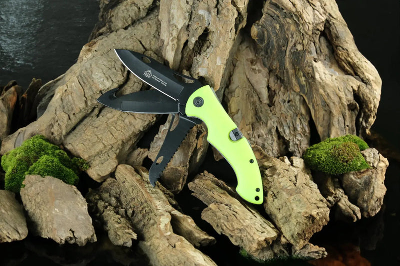 PUMA XP Trifecta 3-Klingen Schliessmesser, Acryl nachleuchtend – Produktansicht 6