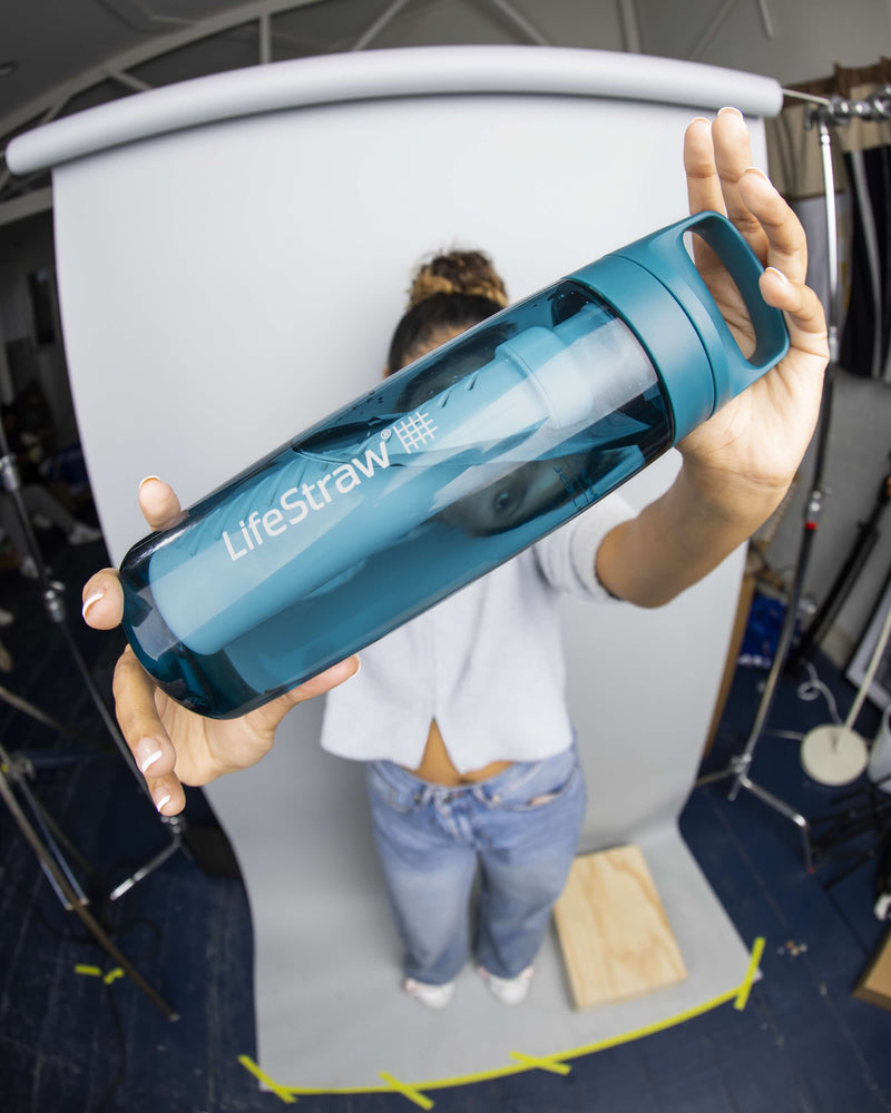 LifeStraw Go Series 650 ml Water Filter Bottle (2-Stage) – BPA-Free, Recycled Plastic, Travel & Outdoor