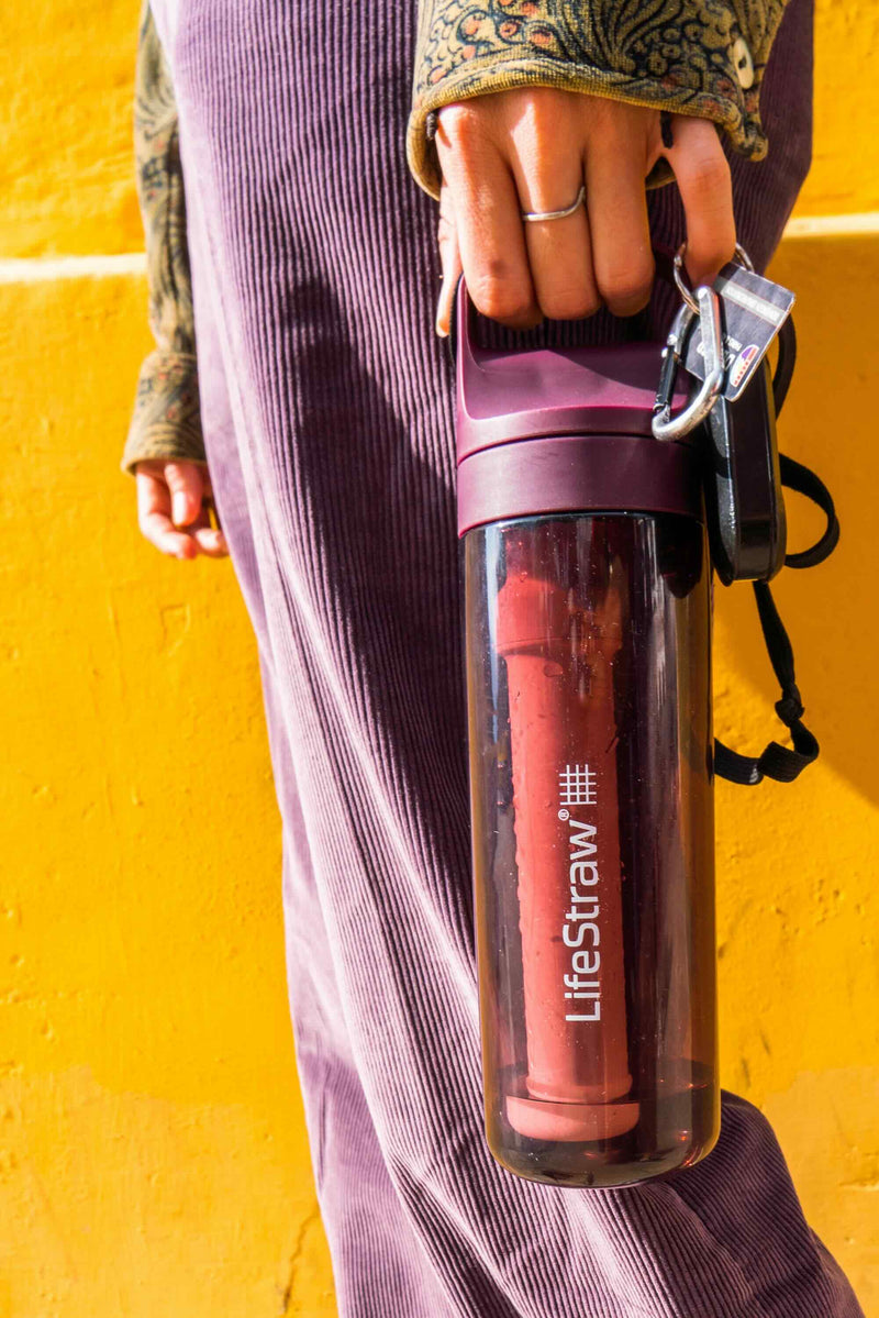 LifeStraw Go Series 650 ml Water Filter Bottle (2-Stage) – BPA-Free, Recycled Plastic, Travel & Outdoor
