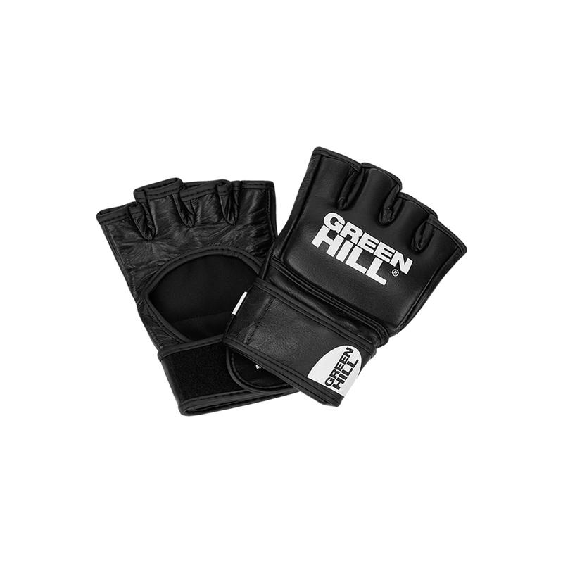 Green Hill PRO GRAPPLING MMA Handschuhe aus Leder (MMA-G0081) Schwarz