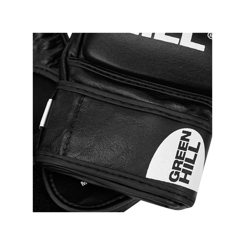 Green Hill PRO GRAPPLING MMA Handschuhe aus Leder (MMA-G0081) Schwarz