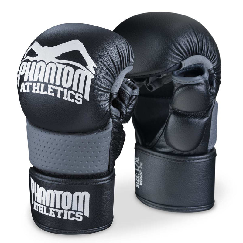 Phantom RIOT MMA Sparring Handschuhe 6 oz – PU Trainingshandschuhe für MMA, Grappling & Sparring