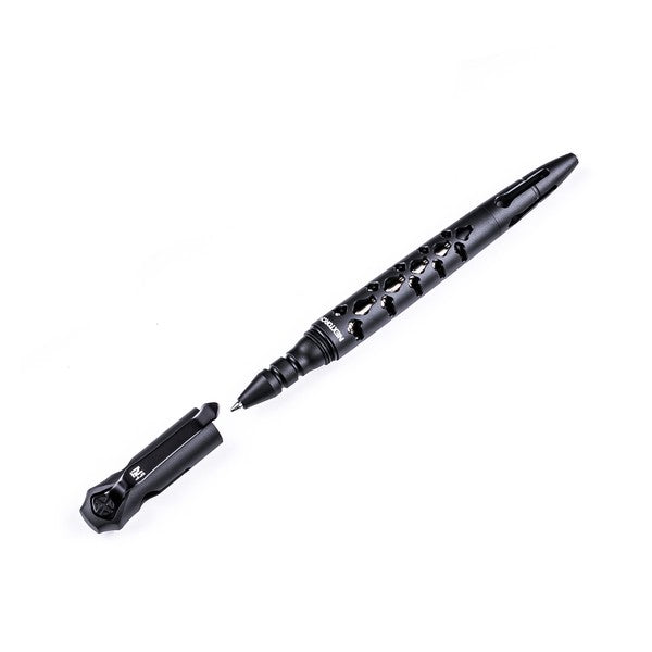 NEXTORCH NP20 Dino Pen Tactical Pen Glass Breaker, Kubotan + Ballpoint Pen Black