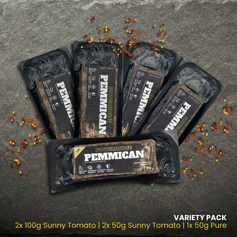 Powerhouse Pemmican SUNNY TOMATO – Barre protéinée à la viande et à la tomate